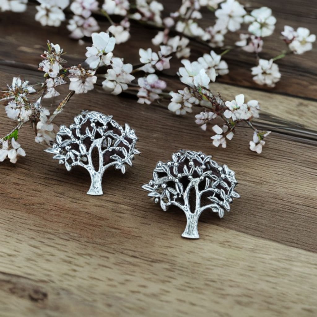 Tree Stud Earrings