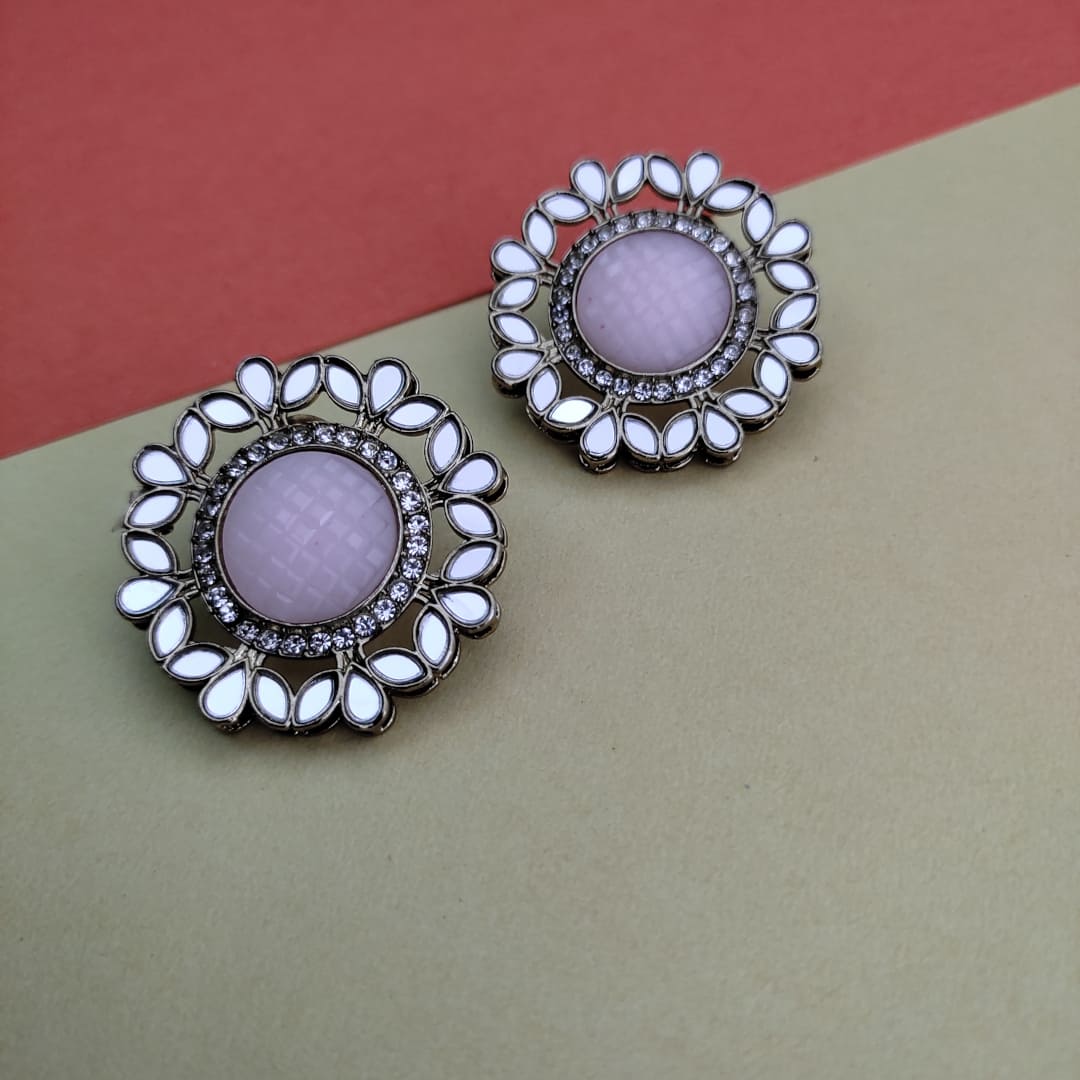 Yashika Mirror Stud Earrings