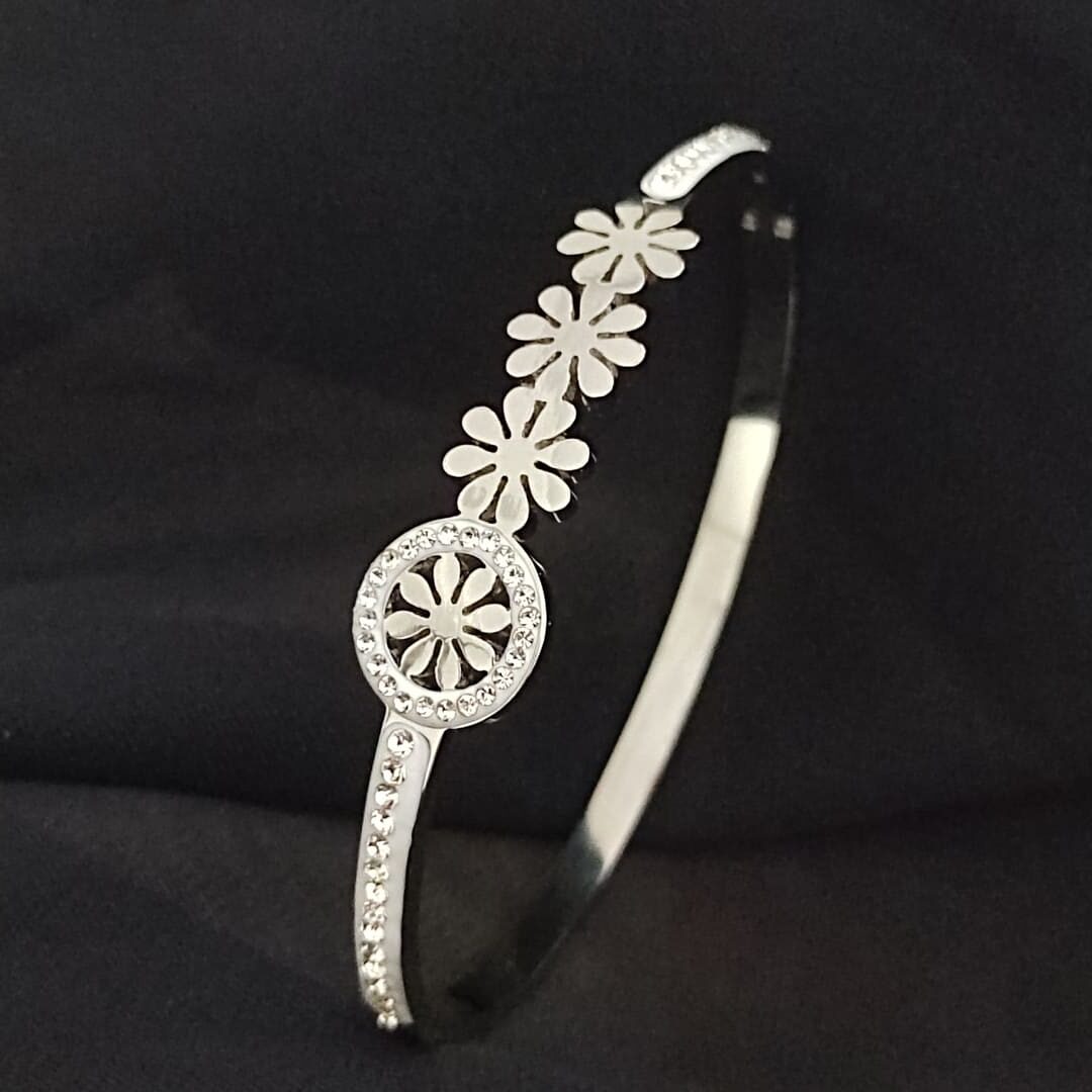 Flower Silver Bracelet