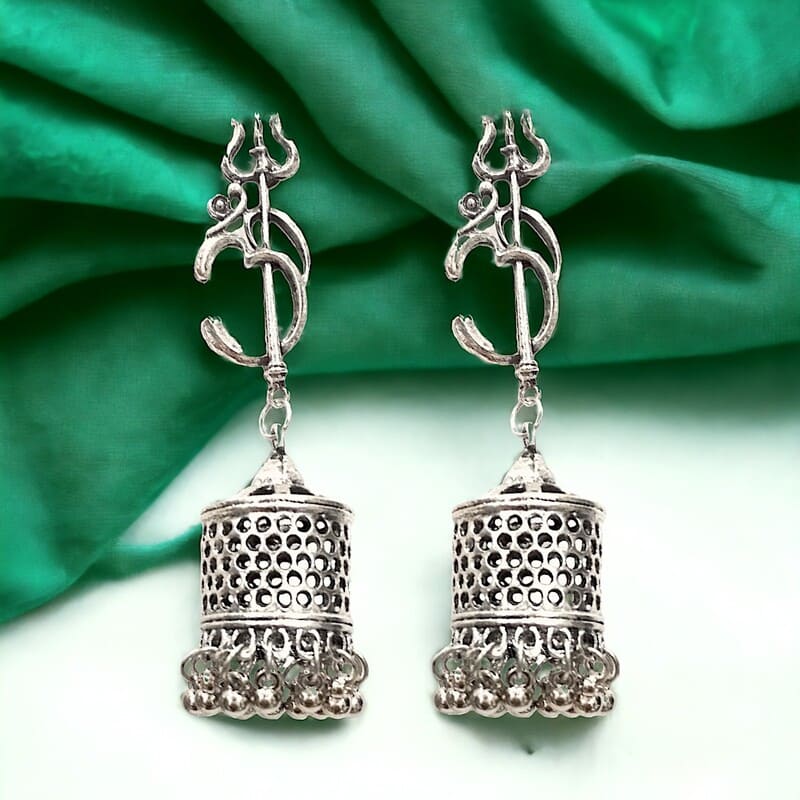 Om Trishul Earrings