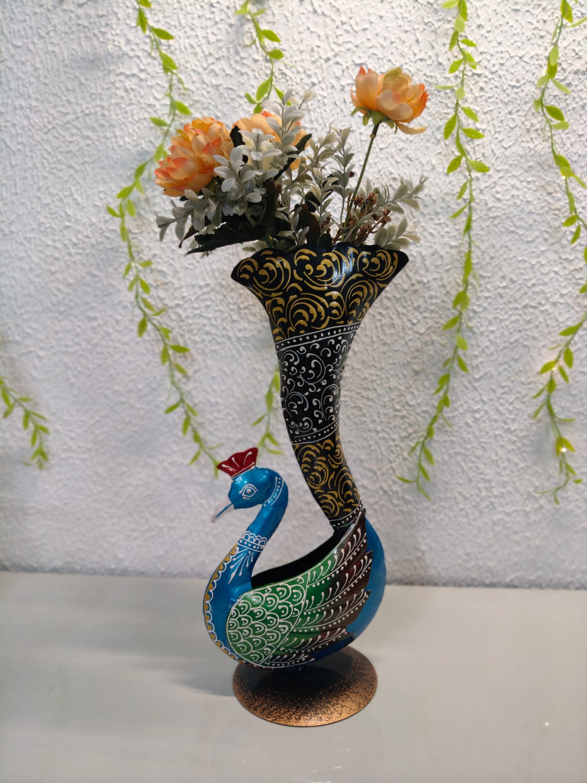 Peacock flower Pot Stand