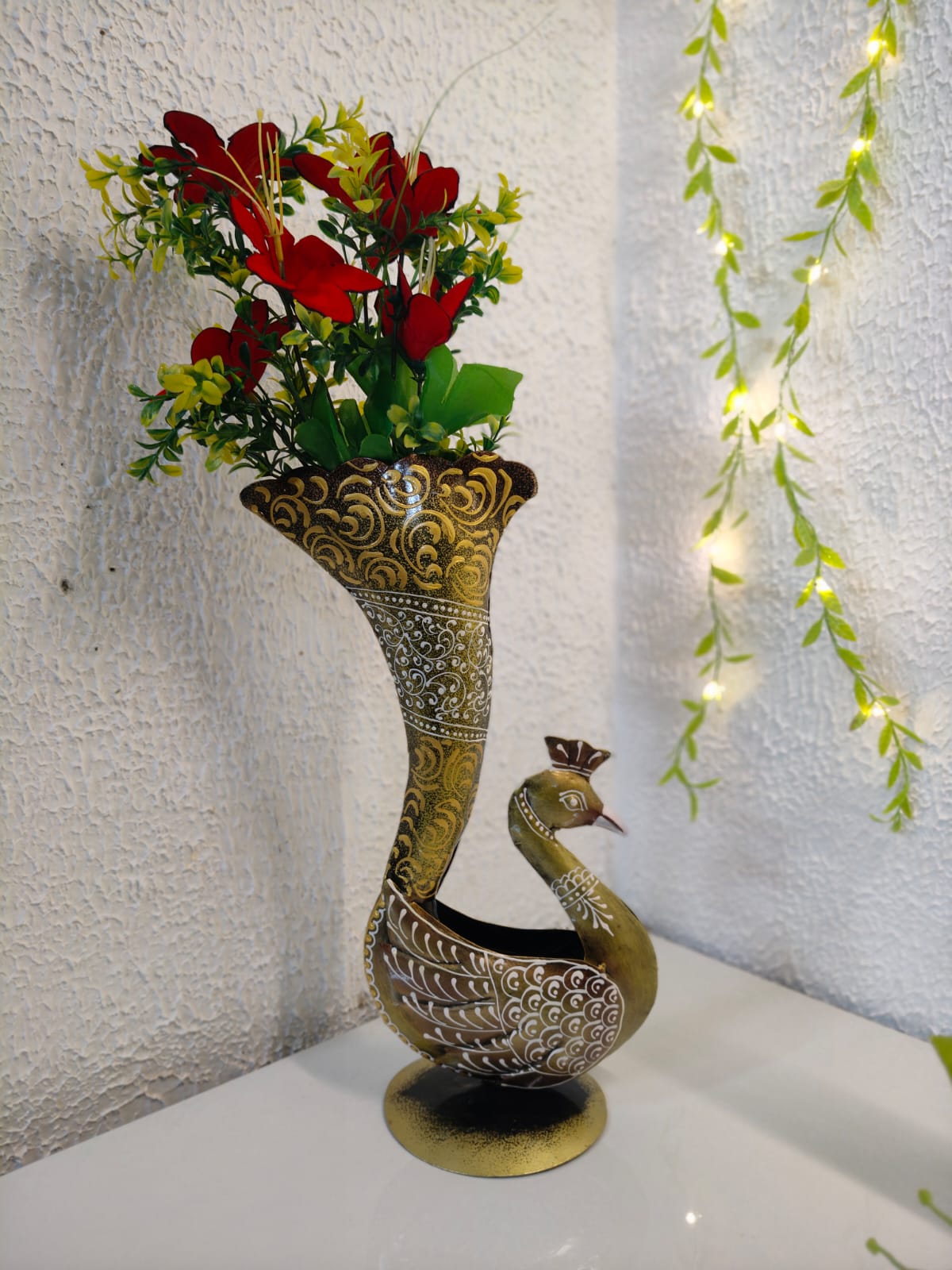 Peacock flower Pot Stand