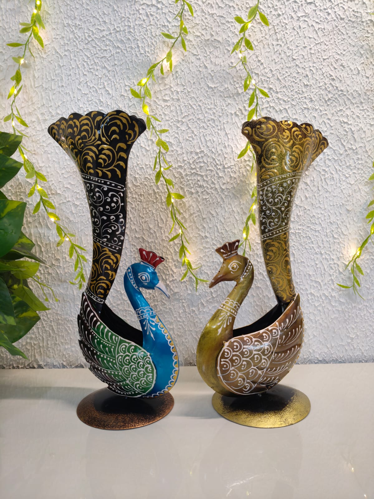 Peacock flower Pot Stand