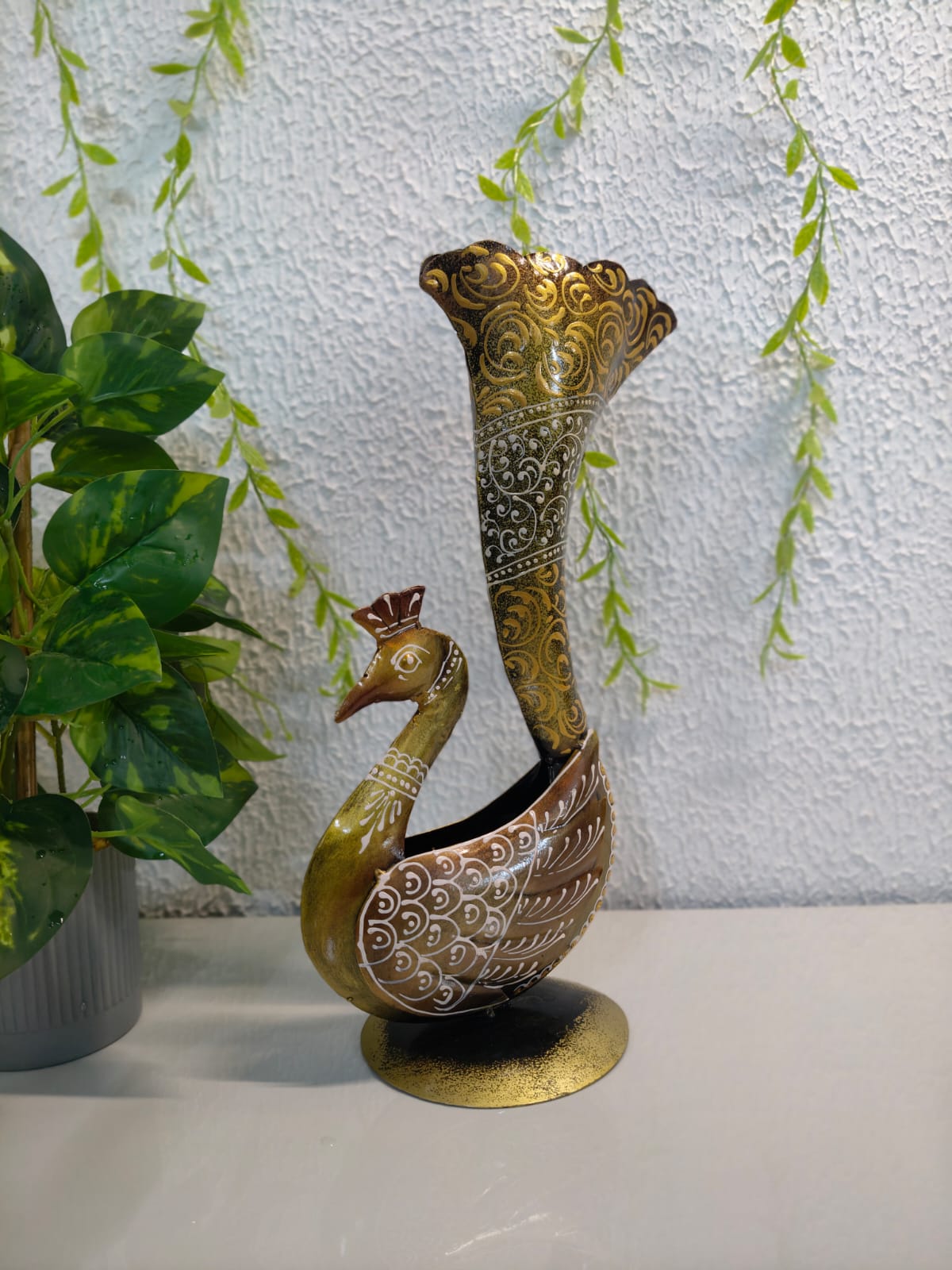 Peacock flower Pot Stand