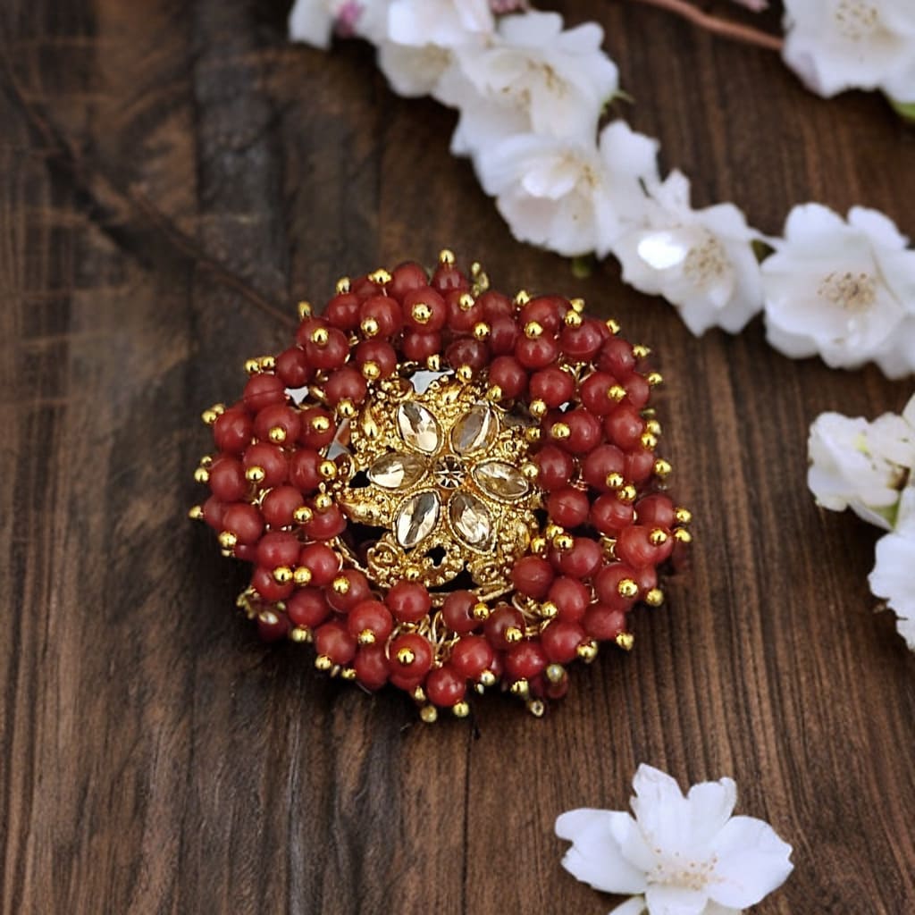 Bhavana Maroon Ring