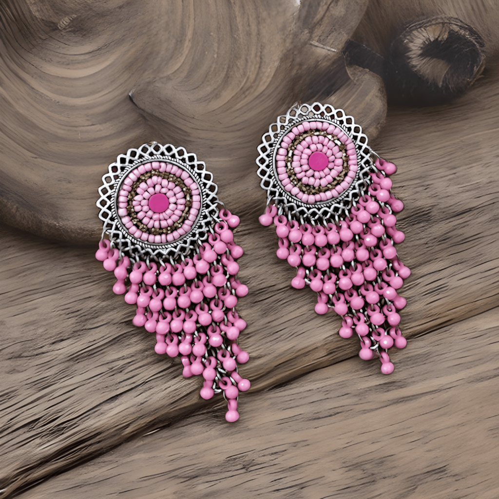 Buy Pink Earrings for Women by Digital Dress Room Online  Ajiocom