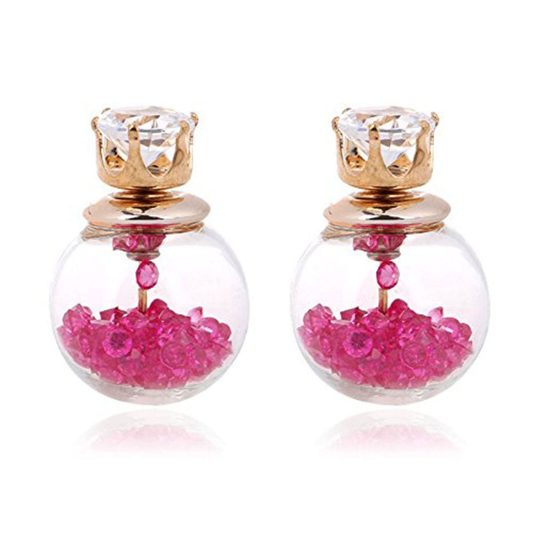 MAGNETIC DIAMOND DOUBLE-SIDED STUD EARRINGS - Wowelo