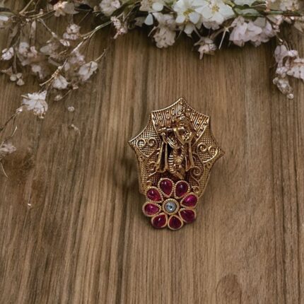 Krishna Gold Plated Ring
